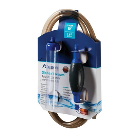 10 Inch Gravel Tube - Aqueon Siphon Vacuum Gravel Cleaner W/Bulb, Large 10