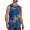 thumbnail image 2 of Balery Colorful Coral Reef Men's Sleeveless Muscle Shirts Workout Tank Top, Moisture Wicking, Odor Protection-XX-Large, 2 of 8