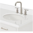 thumbnail image 4 of Ariel D037SRWQOVOWHT Kensington 37" Free Standing Single Oval Basin Vanity Set - White, 4 of 7