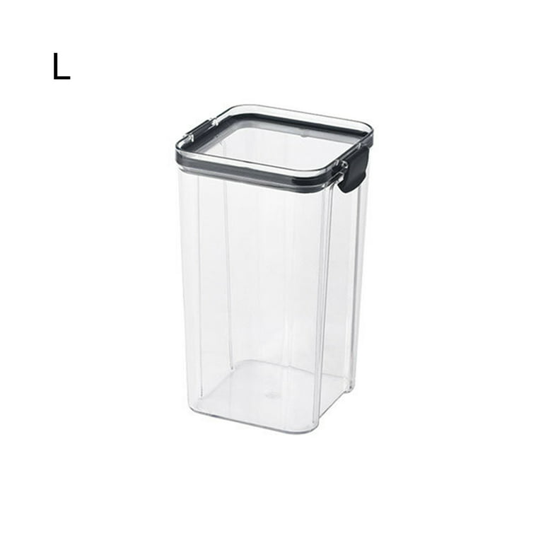 Clear Vertical Striped Food Storage Containers With Lids - Airtight,  Moisture-proof, And Fresh-keeping - Perfect For Cereal, Rice, Pasta, Spice,  And Nuts - Plastic Food Preservation Tank For Home Kitchen Supplies - Temu