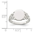 thumbnail image 5 of 925 Sterling Silver Signet Ring Size 8, 5 of 6