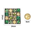 thumbnail image 2 of Christmas Ball Mini Ornaments Party Decorations Shatterproof Festival Pendant Hangings for Xmas Tree Decor - style 2, 2 of 6