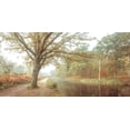 thumbnail image 2 of Frank, Assaf 32x18 Black Ornate Wood Framed with Double Matting Museum Art Print Titled - Canal on a autumn day, 2 of 4