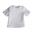 thumbnail image 1 of Camiseta masculina en miniatura a escala 1:6, ropa informal y pequeña para hombre de 12 pulgadas Blanco, 1 of 9