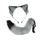 thumbnail image 5 of Disfraz de gato para cosplay, conjunto de orejas y cola de gato para decoración de fiestas de cosplay de anime, regalos Gris, 5 of 8