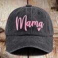 thumbnail image 2 of shoper MAMA Embroidered Lettered Casual Baseball Cap Adjustable Dad Hat for Everyday Wear for Kids, 2 of 3