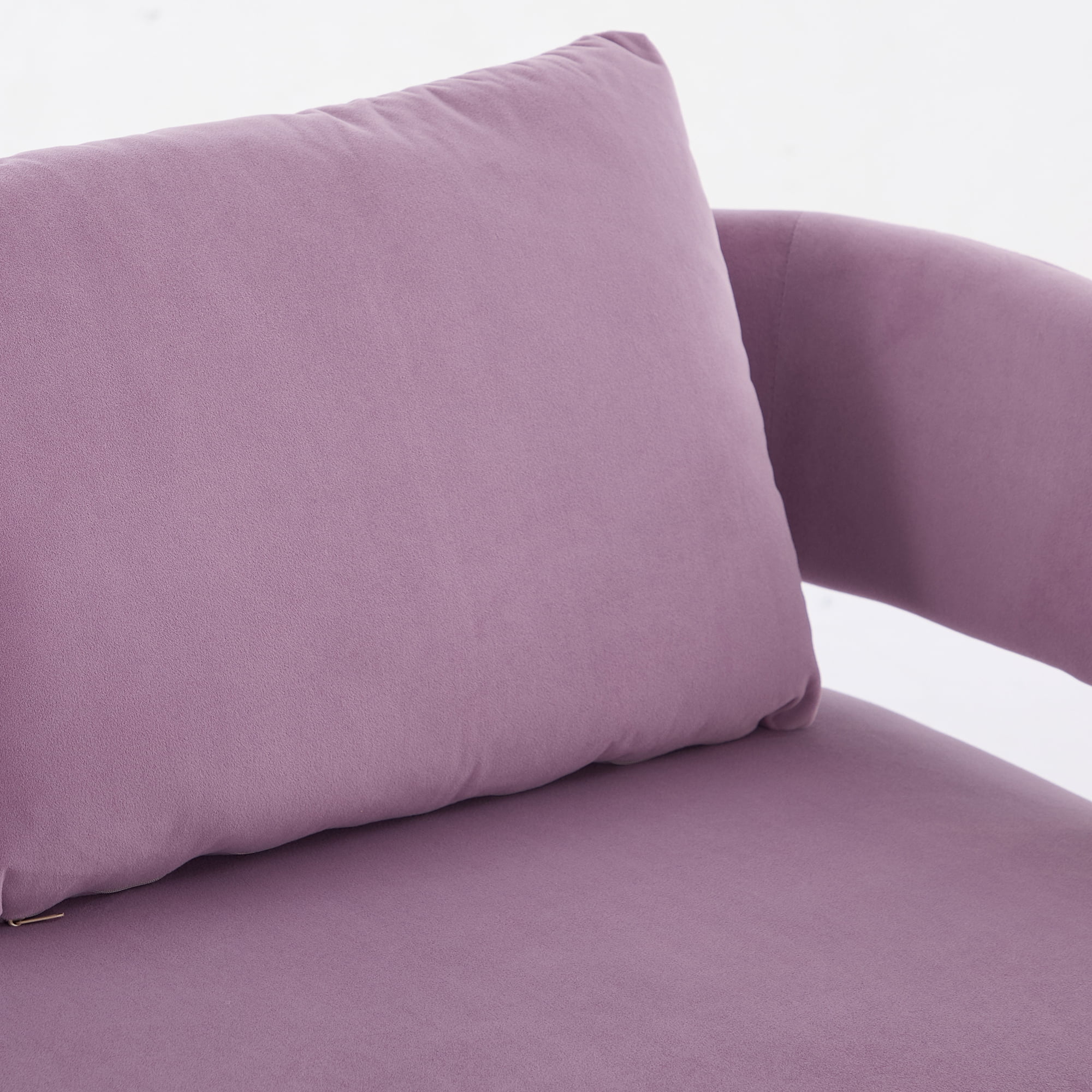 51" Small Sofa Couch Comfy Modern Teddy Upholstered 2-Seater Love Seats for Apartment,Bedroom,Office,Lilac