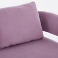 thumbnail image 4 of 51" Small Sofa Couch Comfy Modern Teddy Upholstered 2-Seater Love Seats for Apartment,Bedroom,Office,Lilac, 4 of 8