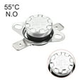 thumbnail image 4 of Uxcell Temperature Control Switch Thermostat 55°C 10A N.O 6.3mm Pin 2 Pack, 4 of 5