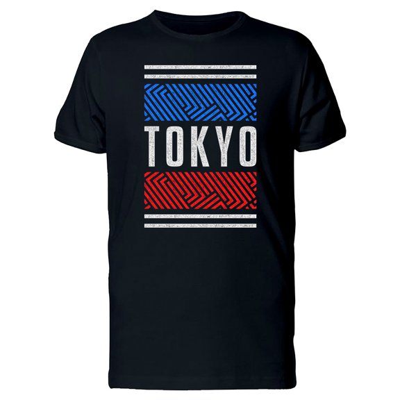 Retro Red And Blue Tokyo Tee Men's -Image by Shutterstock