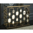 thumbnail image 2 of Signature Design by Ashley Contemporary Majaci Console  Gold Finish, 2 of 9