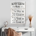 thumbnail image 2 of Elephant Stock Clean Kitchen Wall Sign Wall Art - Vertical Multi Panel Canvas - Living Room Wall Decor - Wall Signs Multi Panel - Black And White Decor - 20" x 32", 2 of 8