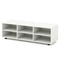 thumbnail image 4 of Topcobe Modern Entertainment Center TV Stand for TVs up to 50 Inch, Modern Furniture for Indoor, Cabinet for Living Room-White, 4 of 11
