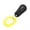 Black, variant on Yajisi Pet Dog Training Clicker with Finger Ring, Interactive Squeaky Sound Trainer Tool for Dogs and Cats, Comfortable Universal Fit, High-Contrast Sky Blue Color, 3.15 inches / 8 cm Length