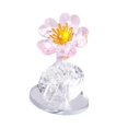thumbnail image 4 of Estatua de adorno de flores, regalos presentes, escultura de regalo, estatuilla transparente para sala de reuniones, baño, coche, escritorio interior rosa, 4 of 8