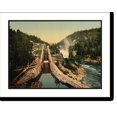 thumbnail image 2 of Historic Framed Print, Vuangfos Lock Bandak Canal Telemarken (i.e Telemark) Norway, 17-7/8" x 21-7/8", 2 of 9