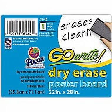 Pacon GoWrite Dry Erase Self-adhesive Roll 2ft by 10ft White for sale  online