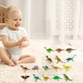 thumbnail image 5 of Usloyux Kids Toys Under $5 Plastic Assorted Mini Dinosaur Figures,14 Pcs Little Dinosaur Figurine, Small Dino Toy for Boys and Girls, Great for Dino Cake Topper, Easter Eggs Filler, 5 of 7