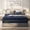 Blue, variant on Timber Vibe Studio 12 inch King Size Memory Foam Mattress, Medium Firm Support for Pressure Relief, CertiPUR-US Certified & Fiberglass Free, Black