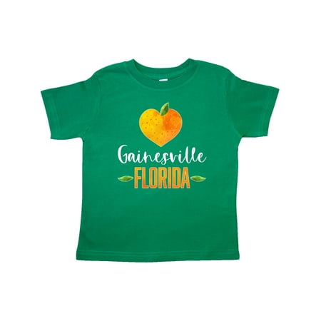 

Inktastic Gainesville Florida Orange in Heart Gift Toddler Boy or Toddler Girl T-Shirt