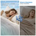 thumbnail image 2 of Grey Turquoise Ombre Cooling Blanket,Lightweight Summer Throw Blanket with Double Sided Cold Effect,Teal Modern Geometric Striped Abstract Art Picnic Blankets Bed Sheet for Hot Sleepers 50"x60", 2 of 8