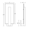 thumbnail image 2 of Sonneman 2725-Wl Inside-Out Midtown 1 Light 16" Tall Ada Compliant Led Indoor/Outdoor Wall, 2 of 7