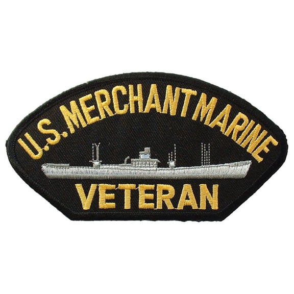 U.S. Merchant Marine Veteran Hat Patch 2 3/4" x 5 1/4"