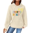 thumbnail image 1 of WZXFASHION Chandail à Capuchon pour Femmes à Col Rond à Manches Longues avec Poche Extérieure Couleur Unie Automne Couleur Unie Sport Décontracté Chandail à Capuchon Articles en Liquidation Chandail à Enfiler pour Femmes, 1 of 4