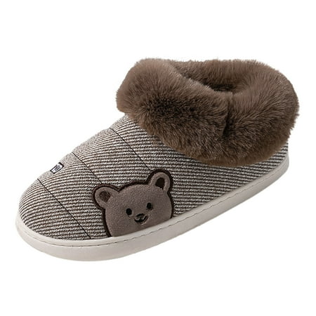 

dmqupv Men s Slipper Socks Size 13 Memory Foam Ladies Home Cute Baotou Warm Size 16 Slippers for Men Wide Width Shoes Coffee 10