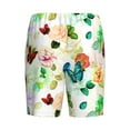 thumbnail image 5 of Gaeub Floral Vintage Printed Men's Short Pajama Pants, Lightweight Lounge & Sleep Bottoms Keep You Cool - X-Large, 5 of 9