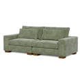 thumbnail image 5 of Isabella two seats Sectional Sofa Corduroy Velvet in Green Color, 5 of 9