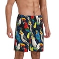 thumbnail image 2 of Fotbe Parrot Pajama Shorts for Men, Men's Pajama Bottoms, Sleepwear,Short Pajama Pants-X-Large, 2 of 9