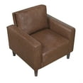 thumbnail image 2 of Lexicon Malcolm Faux leather Chair in Chocolate, 2 of 12
