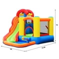 thumbnail image 2 of Costway Inflatable Bounce House Water Slide w/ Climbing Wall Splash Pool Water Cannon, 2 of 10