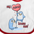 thumbnail image 4 of Inktastic My Nana Loves Me Boys or Girls Baby Bib, 4 of 4