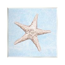 Detailed Starfish Blue Water Pattern Animals & Insects Graphic Art Unframed Art Print Wall Art