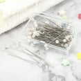 thumbnail image 4 of Bouquet Pins 100 Pack Corsage Pins Flower Pins Faux Pearl Straight Head Pins, 4 of 6