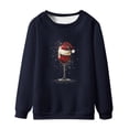 thumbnail image 1 of Sudaderas sin capucha para hombre, estilo casual, a la moda, con cuello redondo, estampado, de manga larga, blusas de manga larga y cuello redondo, blusas de poliéster para hombre, 1 of 4