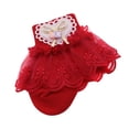 thumbnail image 5 of 2 Pairs Baby Lace Socks Girls' Ruffle Socks Newborn Infants Socks Princess Frilly Socks Lace Cotton Socks for Baby Girls 0-1Y, 5 of 5