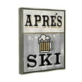 thumbnail image 3 of Stupell Industries Apres Ski Beer Brew Graphic Art Luster Gray Floating Framed Canvas Print Wall Art, Design by Livi Finn, 3 of 8
