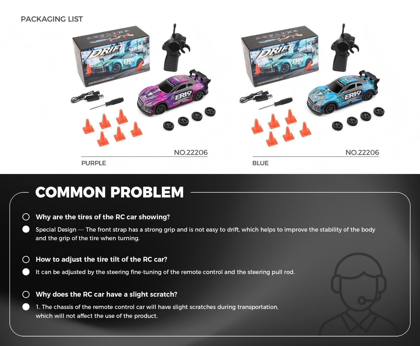 1/22 RC Car,Wltoys 222061 High Speed Drift Car 9.32MPH High Speed,2.4GHz Control,RC Sport Racing Car Remote Control Car for Adults and Boys Gifts (RTR)