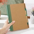 thumbnail image 5 of Spiral Notebook with Pen, College Ruled Writing Pad, Thick Hardcover, for Journals, Stud ents, Office and Business Green 1Set, 5 of 6