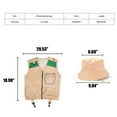 thumbnail image 3 of Girls Fashion Girls' Clothing Sets Kids Vest Hat With Pockets Dress Up Cargo Vest And Hat Set For Camping Fishing Exploration, 3 of 6