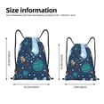 thumbnail image 2 of Balery Alpaca Astronaut in Space Pattern Drawstring Backpack Bag Sport Gym Sackpack Cinch Bags Pattern Drawstring Backpack Bag Sport Gym Sackpack Cinch Bags -Medium, 2 of 6