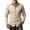 Khaki, variant on Mens Button Down Collar Shirts Long Sleeve Solid Color Shirts Fall Winter Casual Textured Tops Khaki M