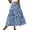 Blue, variant on Jane Wardrobe Elastic High Waist Tiny Ditsy Floral Three Tier Four Way Stretch Maxi Skirt Women Casual Flow Long Skirt 1PC S-XL Plus Size Friendly