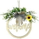 thumbnail image 1 of Puerta Flor Corona De Bienvenida Con Iluminación Led Corona De Madera Para La Decoración De La Puerta De La Oficina En El Hogar seitruly HA043188-02, 1 of 6