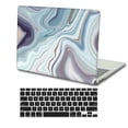 thumbnail image 1 of KSK KAISHEK Only Compatible New MacBook Air 13" Case 2022 2021 2020 2019 2018 Released Model A1932/A2179/A2337 m1, Plastic Hard Case Cover + Black Keyboard Cover, Marble 19_1, 1 of 5