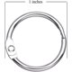 thumbnail image 2 of 100 Pieces Loose Leaf Binder Rings, 0.75" Diameter, Nickel Plated Metal Office Book Rings Key Rings, 2 of 4