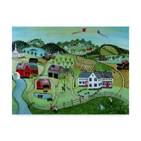 Trademark Fine Art 'American Farmland' Canvas Art by Cheryl